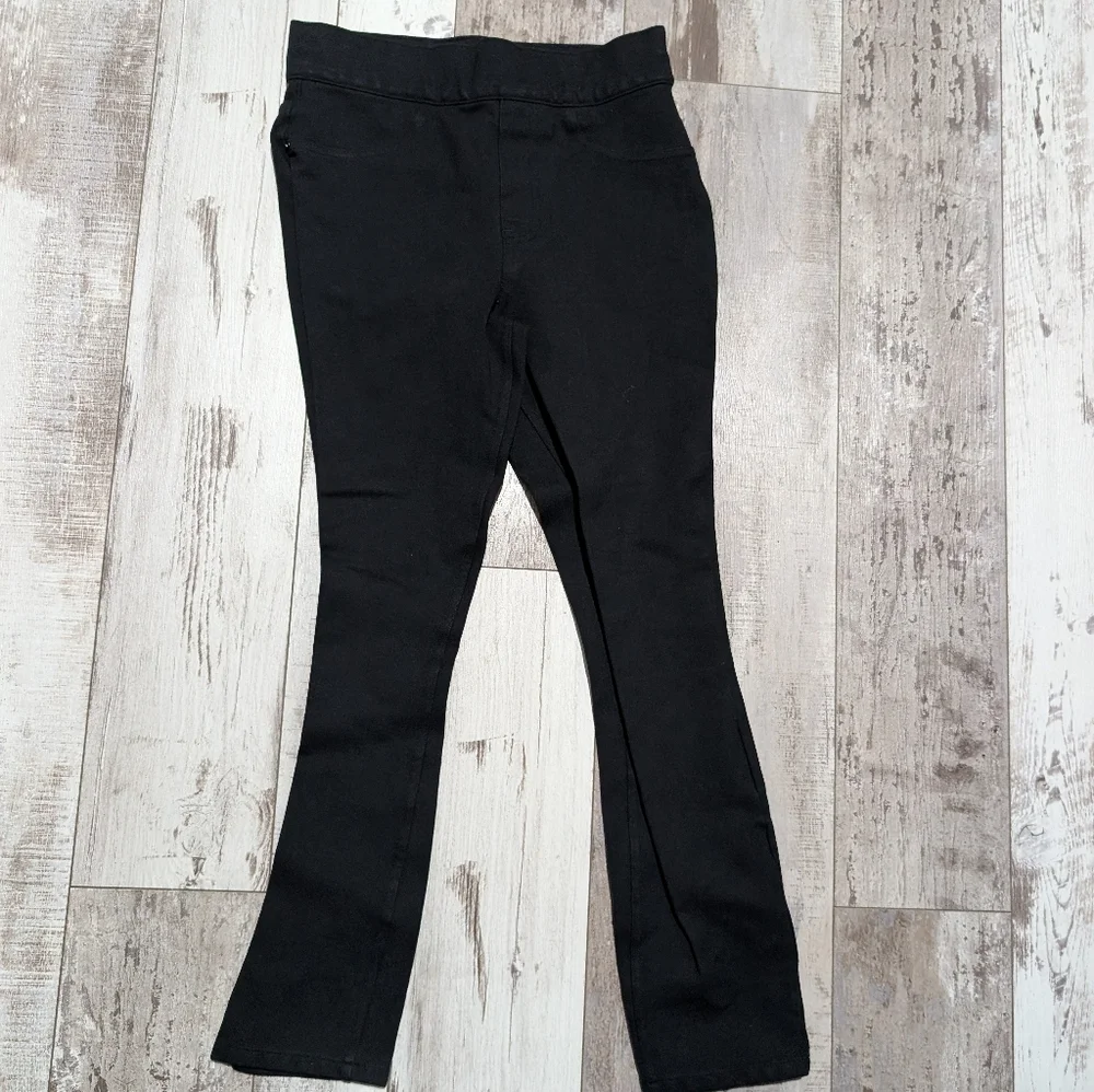 Spanx The Perfect Pant Ankle Pull‎ On Pants Black S/PHigh Rise Pockets Nylon